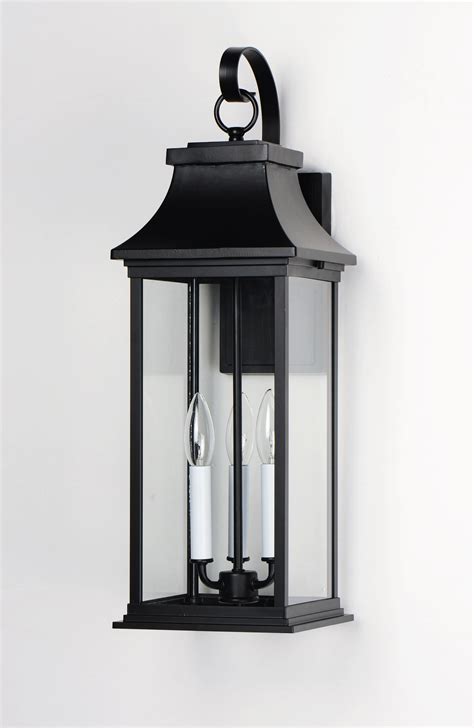 black outdoor lantern sconce|black exterior large lanterns.